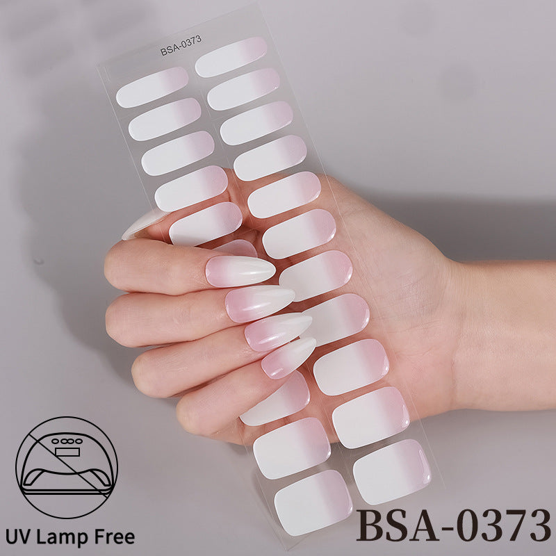 Ranskalaiset Geelikynsitarrat / Nail Stickerit: Vesitiiviit, Ei UV-lamppua Tarvita