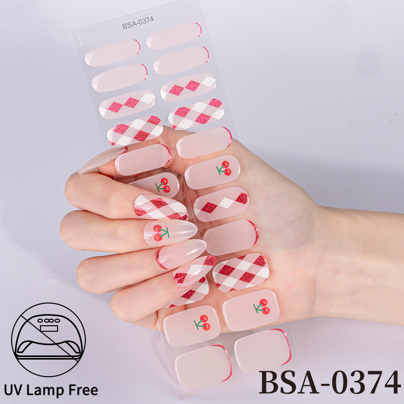 Ranskalaiset Geelikynsitarrat / Nail Stickerit: Vesitiiviit, Ei UV-lamppua Tarvita