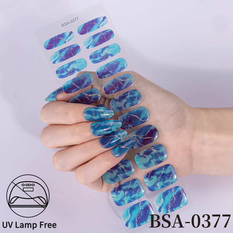 Ranskalaiset Geelikynsitarrat / Nail Stickerit: Vesitiiviit, Ei UV-lamppua Tarvita
