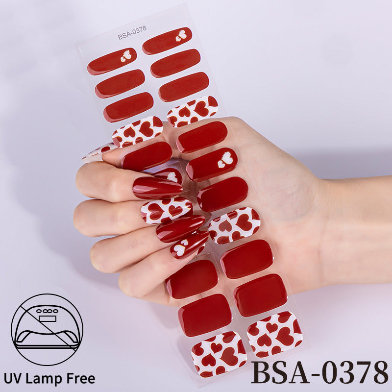Ranskalaiset Geelikynsitarrat / Nail Stickerit: Vesitiiviit, Ei UV-lamppua Tarvita