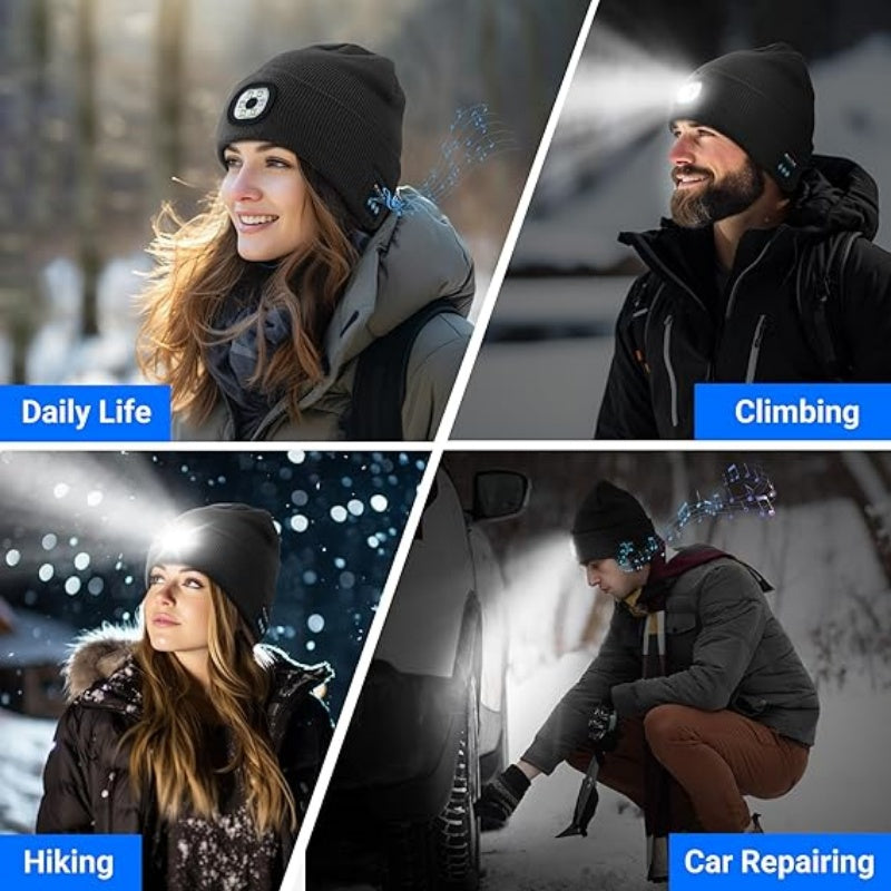 LED-valaistu Bluetooth-pipo / Hands-free Valopipo Musiikille ja Puheluille