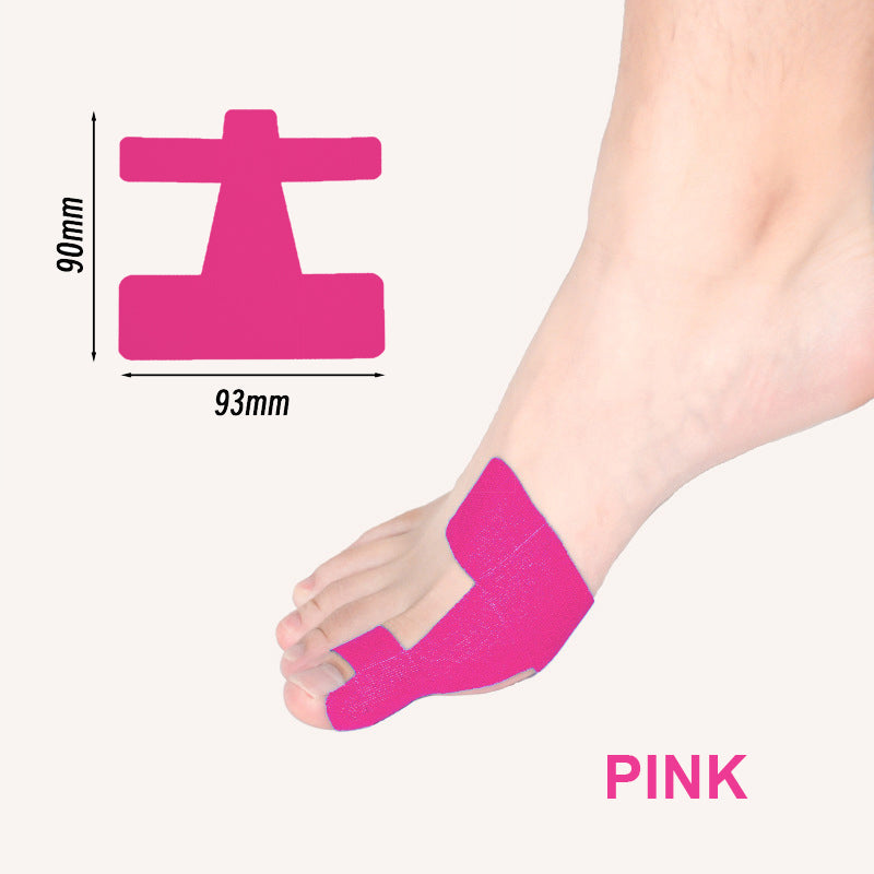 Valmiiksi leikattu kinesioteippi hallux valgus -luunpohjan luunmurtumiin