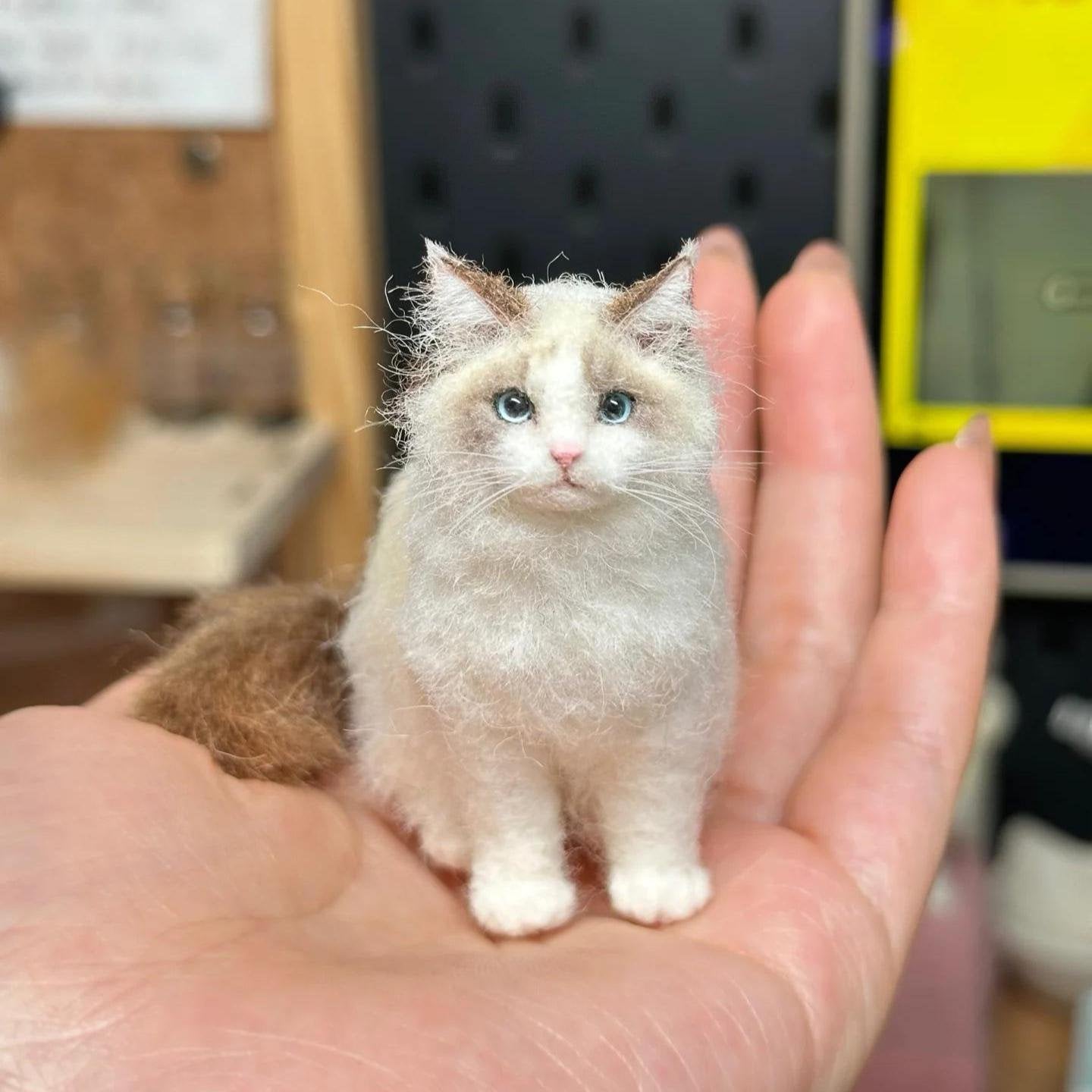 🔥VIIMEINEN PÄIVÄ 49% ALENNUS -🐱💖Minihuovutettu villakissa