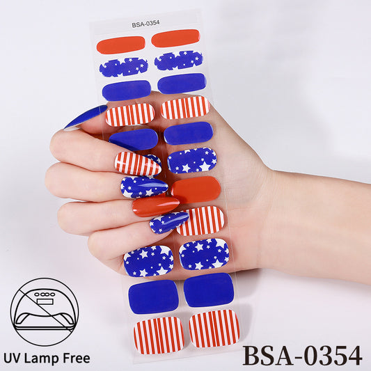 Ranskalaiset Geelikynsitarrat / Nail Stickerit: Vesitiiviit, Ei UV-lamppua Tarvita