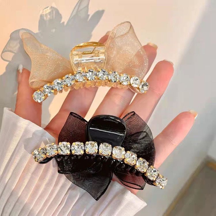 🎀7 cm kaksipuoliset hiuspinnikset rusetilla ja kristalleilla - sopivat kaikenikäisille