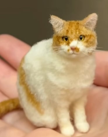 🔥VIIMEINEN PÄIVÄ 49% ALENNUS -🐱💖Minihuovutettu villakissa