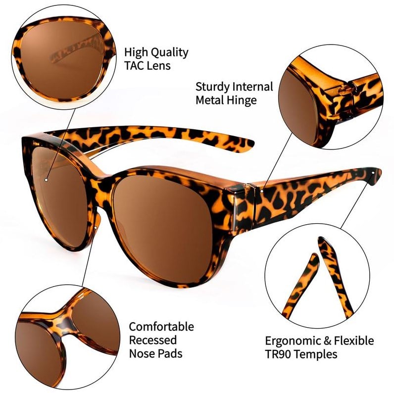 🕶 Uudet XL-kokoiset kissansilmäaurinkolasit polarisoiduilla linsseillä ja UV400-suojalla.