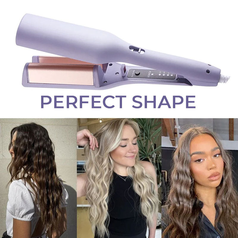 ✨Ranskalainen V-muotoinen aaltoileva kiharrin – koe kampaamo kotona