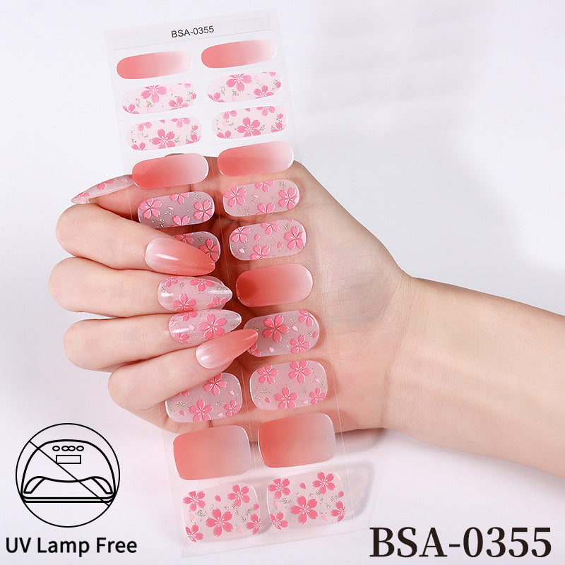 Ranskalaiset Geelikynsitarrat / Nail Stickerit: Vesitiiviit, Ei UV-lamppua Tarvita