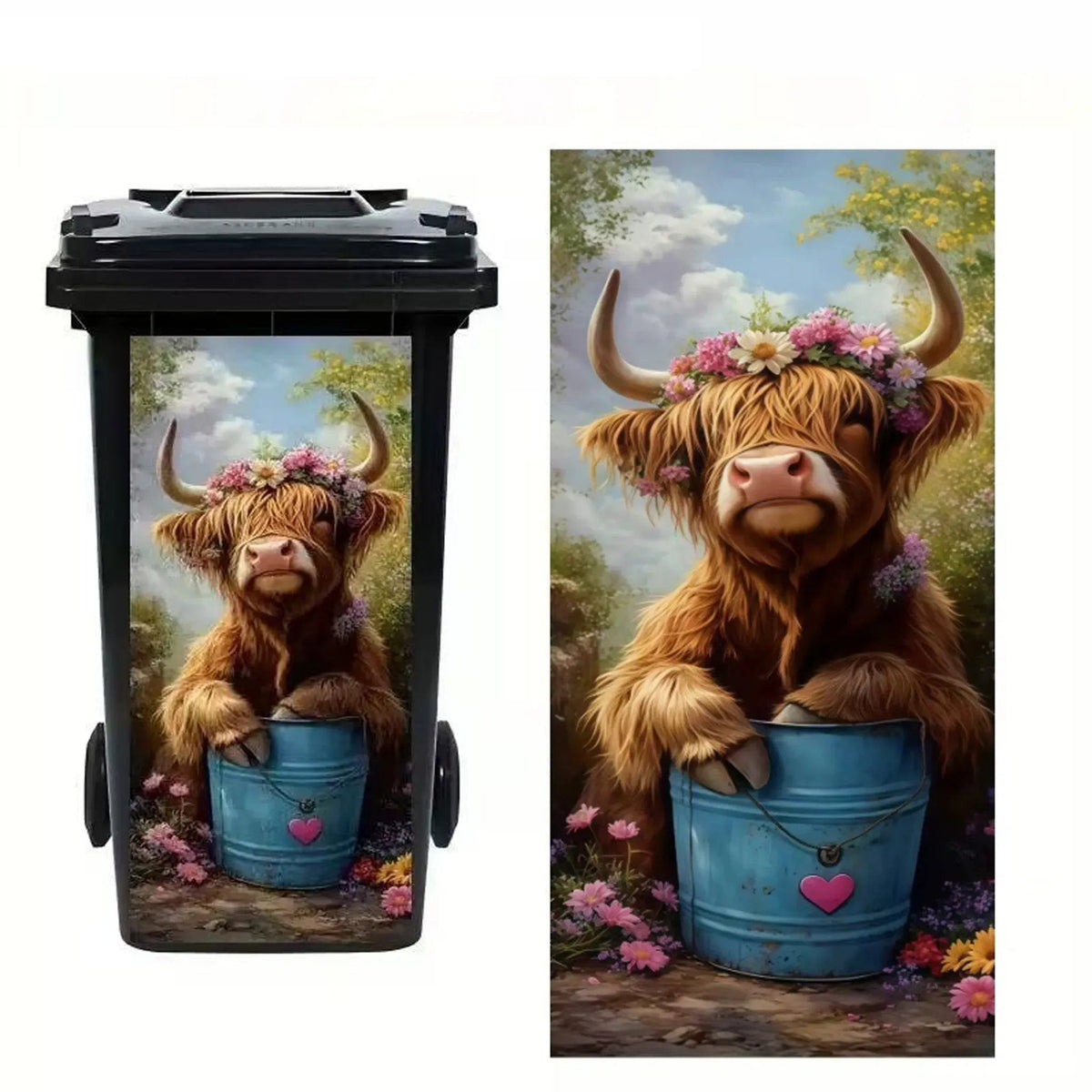 🦒🐯Luova roskakoritarra värikkäällä sarjakuvalla✨
