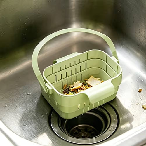 Sisäänvedettävä roikkuva siivilä – Sakeutettu keittiön lavuaarin siivilä ja hedelmien/vihannesten pesukori