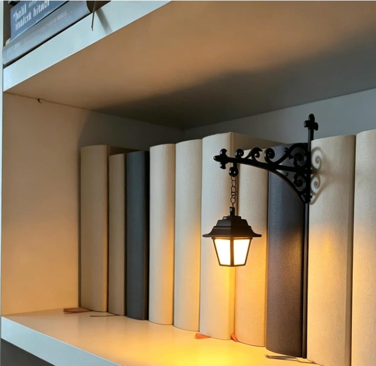 Kirjastovalaisin, koristeellinen kirjahyllyvalaistus | Vintage-kirjanurkkauksen LED-lamppu