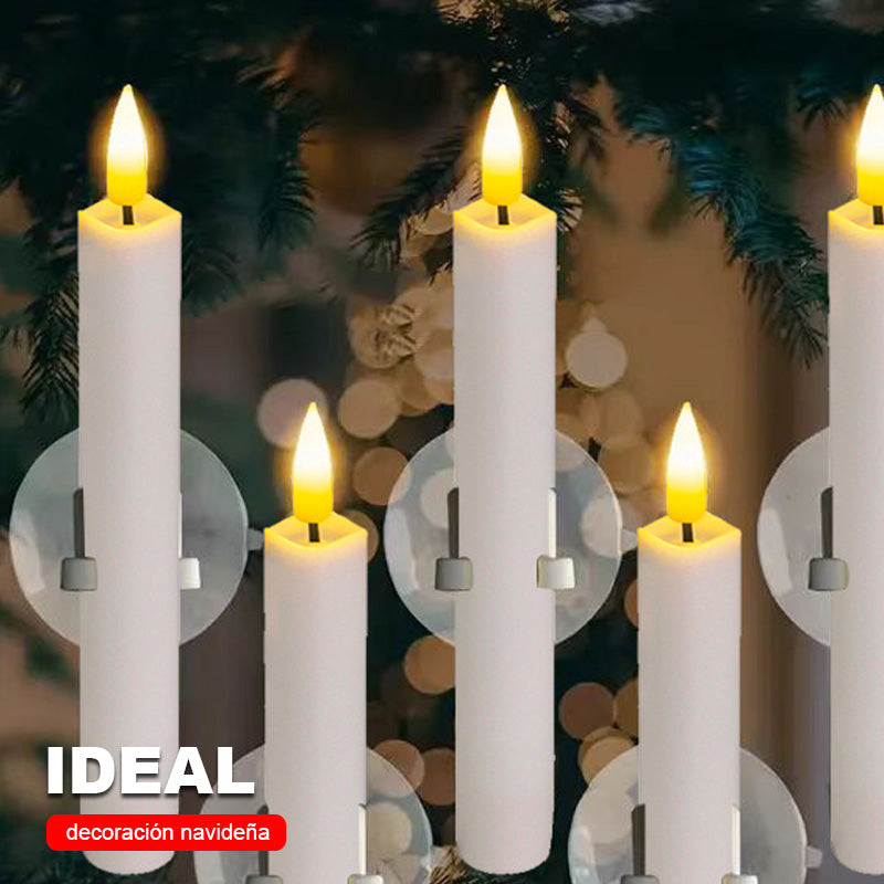 🎄 Joulu Special 🔥 6kpl syttymätön LED-ikkuna kynttilät