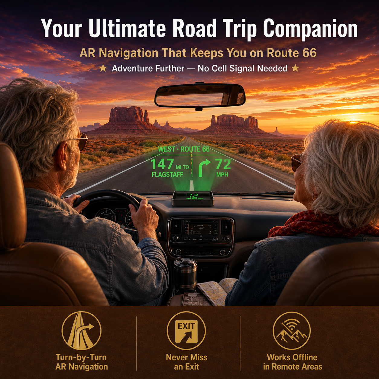 Head-Up Display (HUD) – Auton GPS digitaalisella nopeusmittarilla