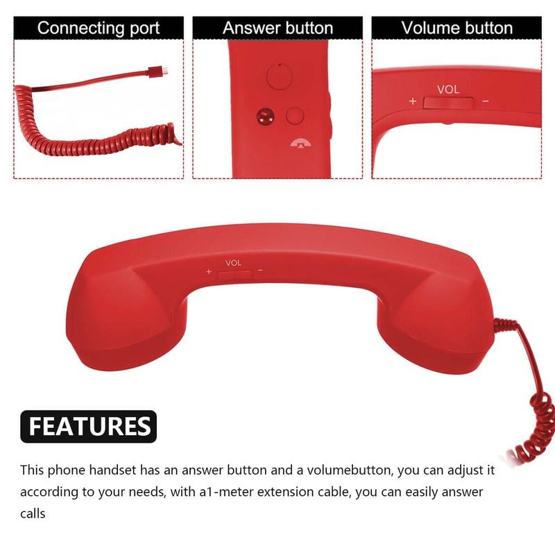 ☎️ Retro-puhelinluuri USB-C-liitännällä 📞
