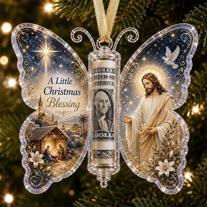 🦋💵 Jouluinen käteislahjaperhonen koriste – lomamuisto rahanpidike 🎄✨