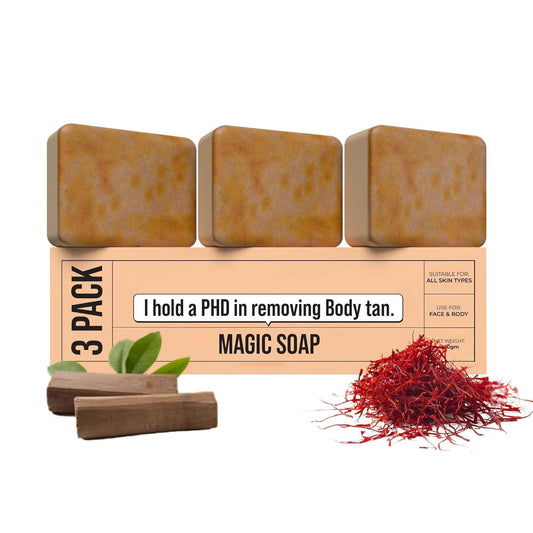Sandalwood &amp; Saffron Brightening Magic Soap — Käsintehty Heleyttävä Saippuapala