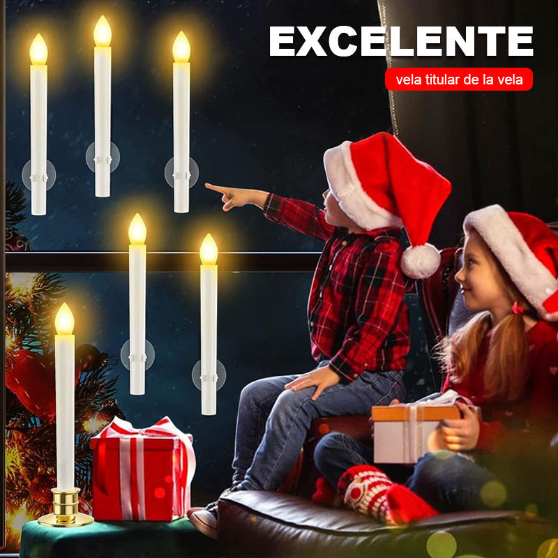 🎄 Joulu Special 🔥 6kpl syttymätön LED-ikkuna kynttilät