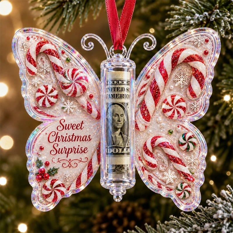 🦋💵 Jouluinen käteislahjaperhonen koriste – lomamuisto rahanpidike 🎄✨