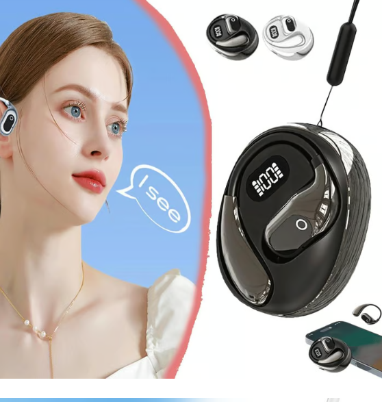 MS190-käännösnappikuulokkeet, tukevat reaaliaikaista käännöstä 156 kielellä sovelluksen avulla, Bluetooth 5.3 -kuulokkeet