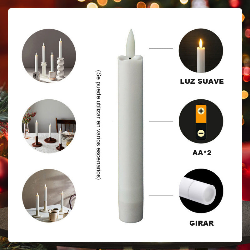 🎄 Joulu Special 🔥 6kpl syttymätön LED-ikkuna kynttilät