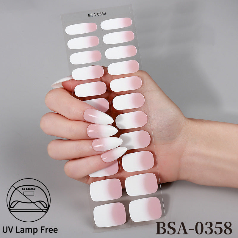 Ranskalaiset Geelikynsitarrat / Nail Stickerit: Vesitiiviit, Ei UV-lamppua Tarvita