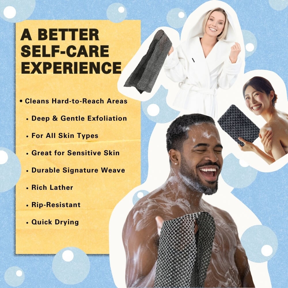 🎁Viimeinen päivä: Osta 1, saat 2 ilmaiseksi🔥🧼Kuoriva antibakteerinen suihkupyyhe🚿