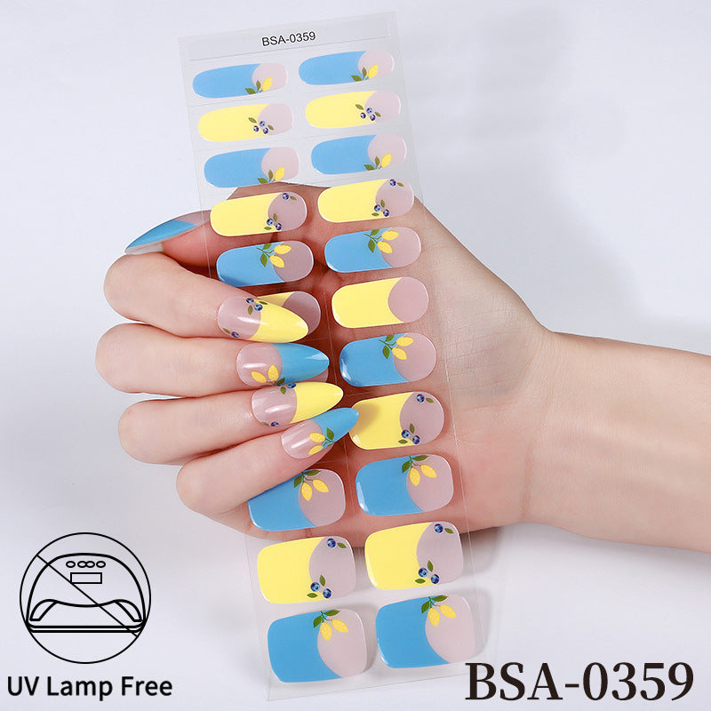 Ranskalaiset Geelikynsitarrat / Nail Stickerit: Vesitiiviit, Ei UV-lamppua Tarvita