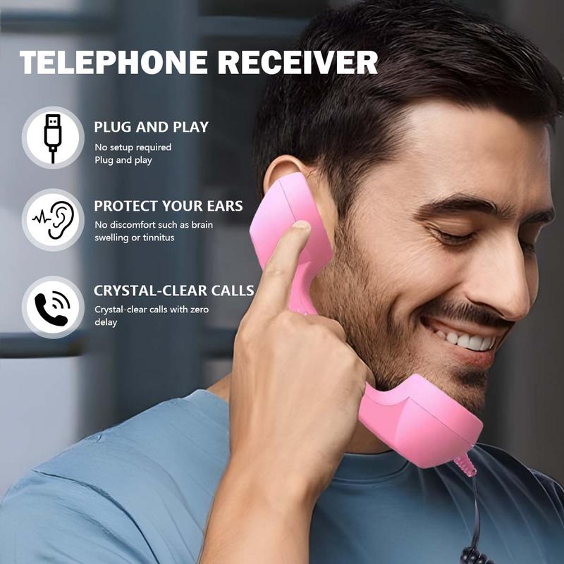 ☎️ Retro-puhelinluuri USB-C-liitännällä 📞