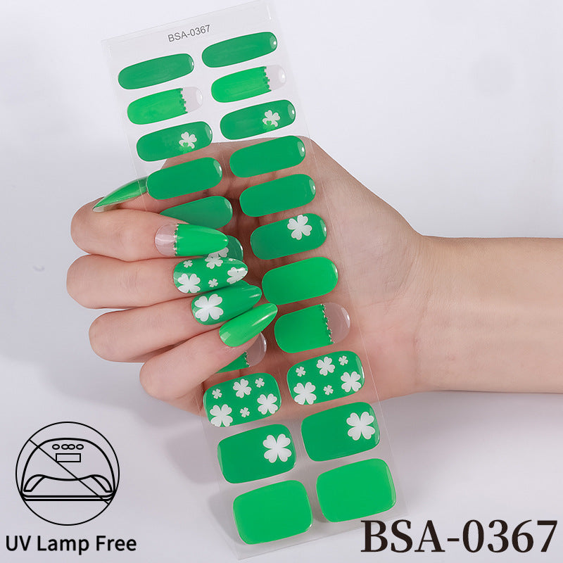 Ranskalaiset Geelikynsitarrat / Nail Stickerit: Vesitiiviit, Ei UV-lamppua Tarvita