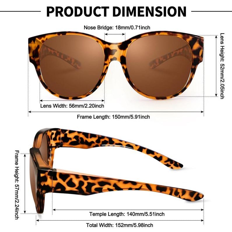🕶 Uudet XL-kokoiset kissansilmäaurinkolasit polarisoiduilla linsseillä ja UV400-suojalla.