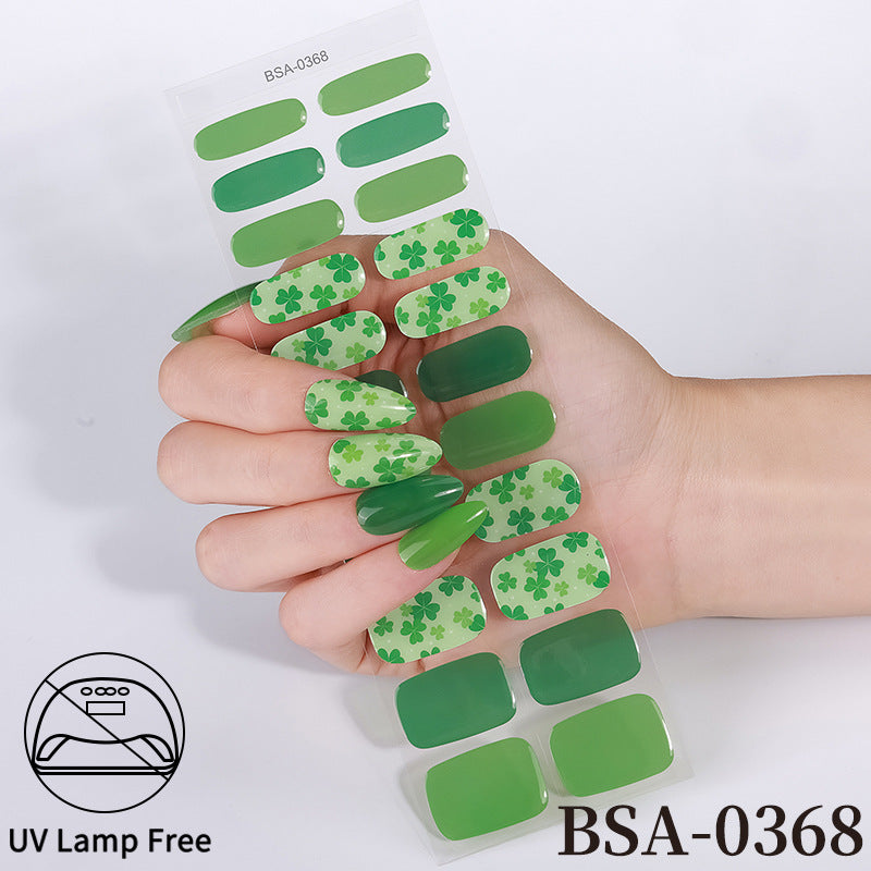 Ranskalaiset Geelikynsitarrat / Nail Stickerit: Vesitiiviit, Ei UV-lamppua Tarvita