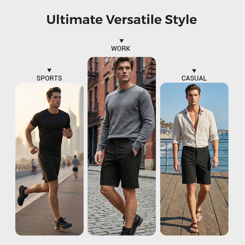 ⏳VIIMEISEN PÄIVÄN ALE -60 % ALE!!📢Miesten joustavat, nopeasti kuivuvat ja rennot golfshortsit
