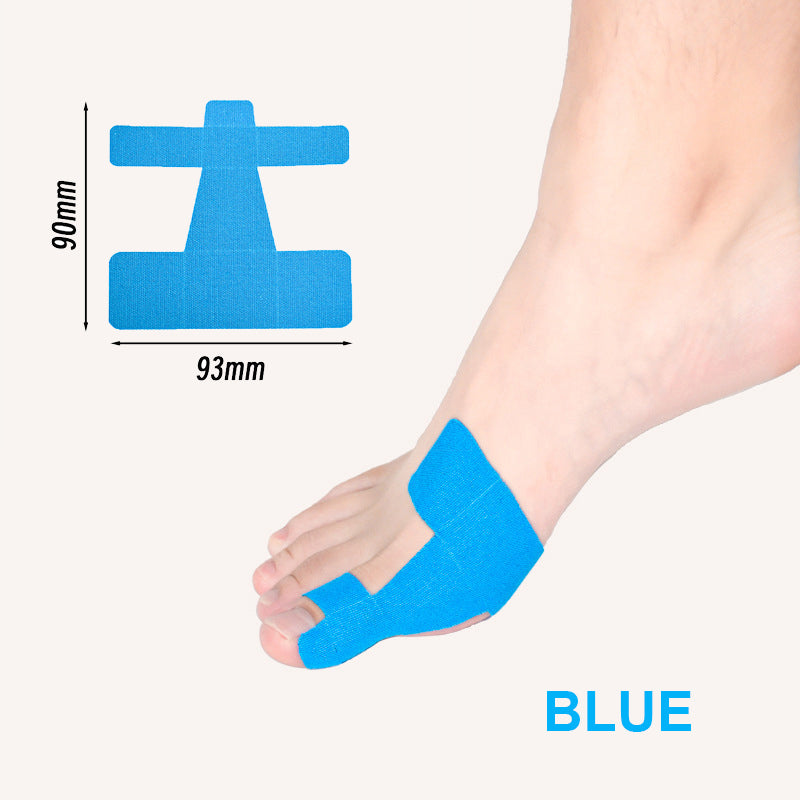 Valmiiksi leikattu kinesioteippi hallux valgus -luunpohjan luunmurtumiin