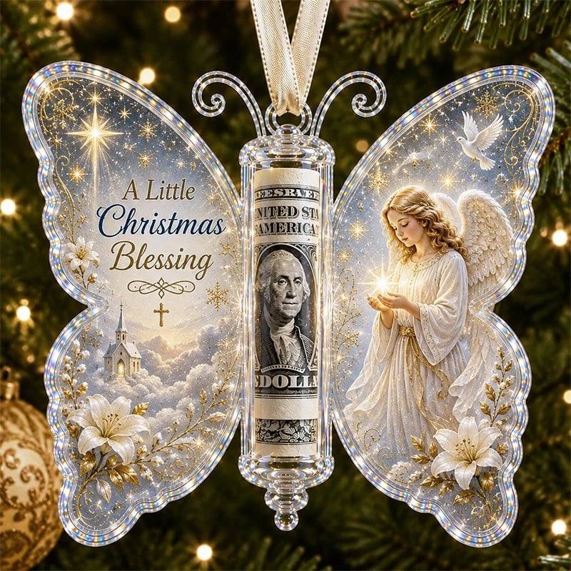 🦋💵 Jouluinen käteislahjaperhonen koriste – lomamuisto rahanpidike 🎄✨