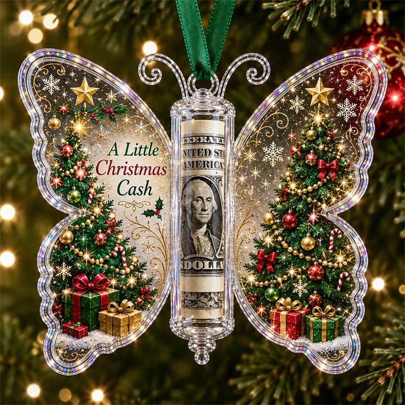 🦋💵 Jouluinen käteislahjaperhonen koriste – lomamuisto rahanpidike 🎄✨
