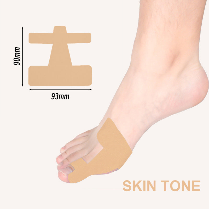 Valmiiksi leikattu kinesioteippi hallux valgus -luunpohjan luunmurtumiin