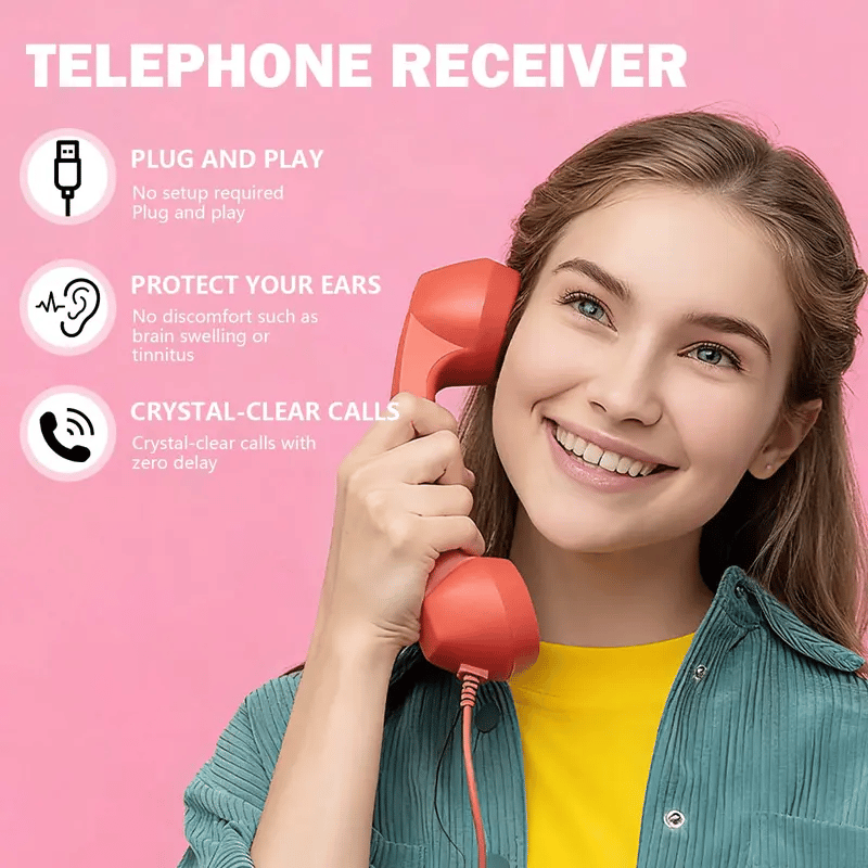 ☎️ Retro-puhelinluuri USB-C-liitännällä 📞