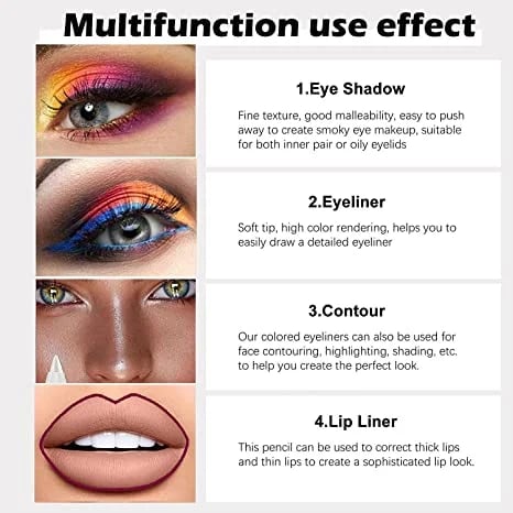 Pitkäkestoinen vedenpitävä eyeliner-kynä, muodikas silmämeikki