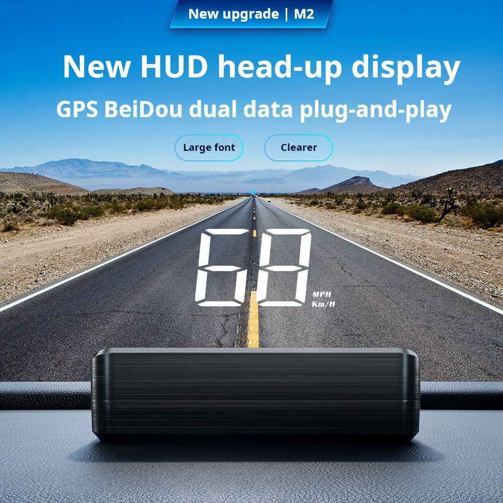 Head-Up Display (HUD) – Auton GPS digitaalisella nopeusmittarilla