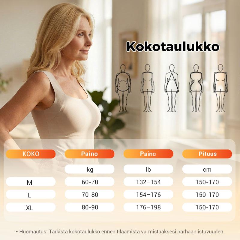 📢📢 50% alennus! Naisten U-kaulan lämpöpaita sisäänrakennetulla rintaliivillä – Lämmin, tukevan mukava ja rintaliivittömän rento ❄️❤️