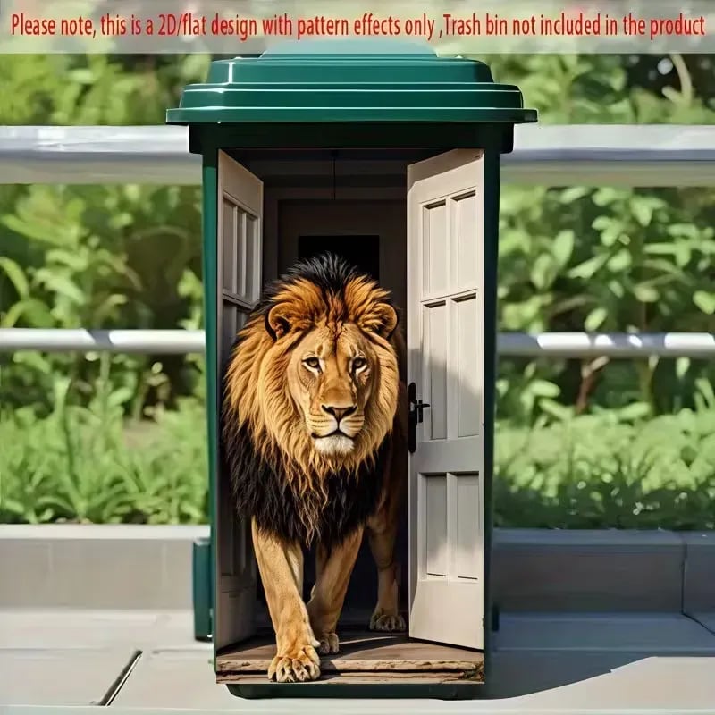 🦒🐯Luova roskakoritarra värikkäällä sarjakuvalla✨