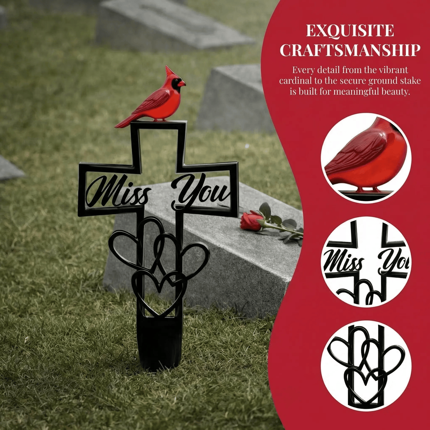 🐦Metallinen hautausmaan muistolaatta✝️