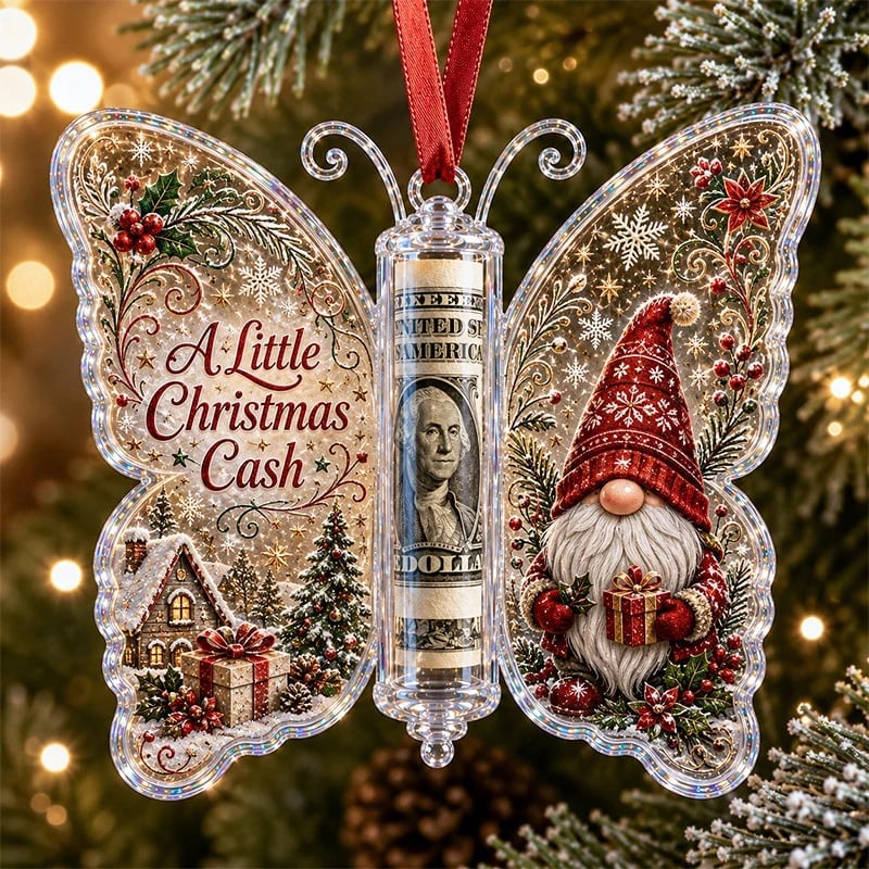 🦋💵 Jouluinen käteislahjaperhonen koriste – lomamuisto rahanpidike 🎄✨