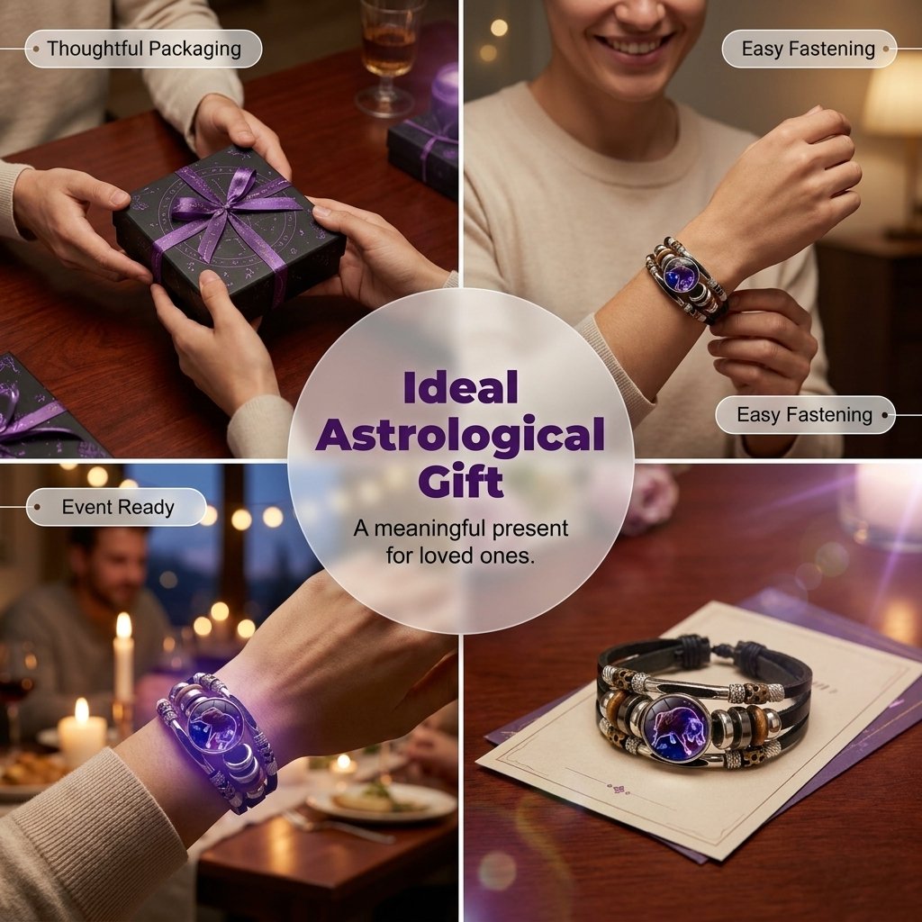 🌌 Pimeässä hohtava horoskooppirannekoru🌌