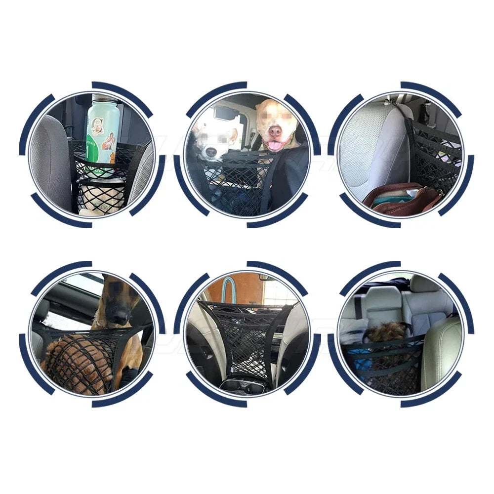 Kolmikerroksinen säilytysverkko ja seulonta autojen lajitteluun
