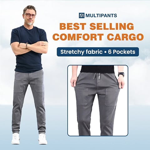 🔥Viimeisen päivän tarjous 45 %🥰MultiPants – Erittäin joustavat, monitaskuiset, kestävät reisitaskuhousut