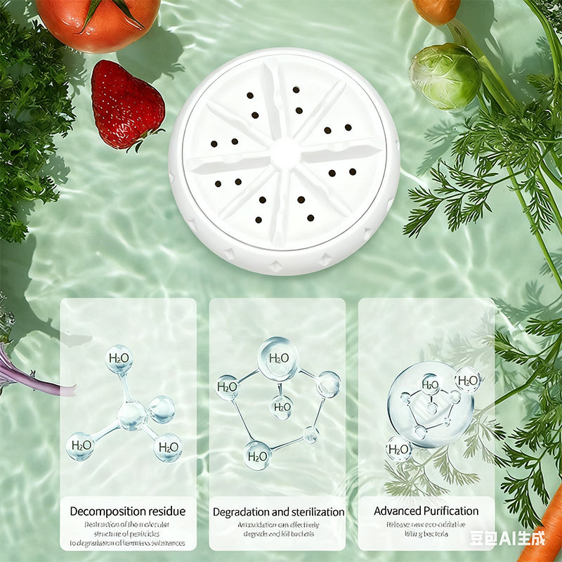 🍉🥬 Vaivaton hedelmien ja vihannesten pesulinko