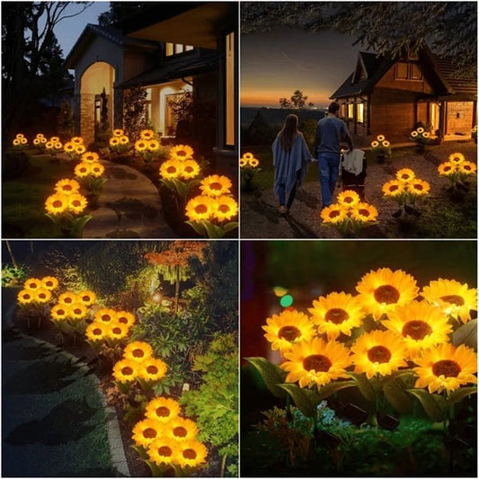 🌻 50% ALE! ☀️ Vedenpitävät aurinkokennolla toimivat auringonkukkalamput - realistiset terälehdet, IP65-suojausluokka, automaattinen syttyminen 8–12 tunniksi ☀️🌻