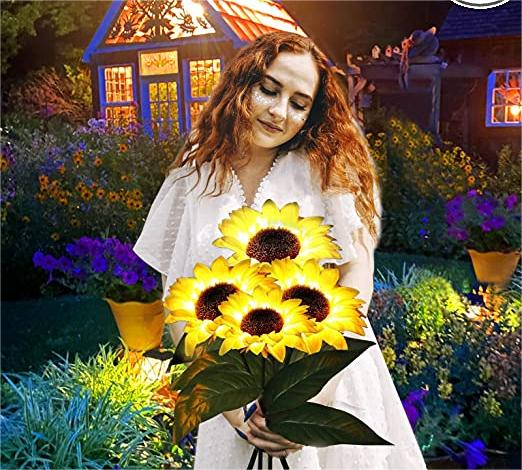🌻 50% ALE! ☀️ Vedenpitävät aurinkokennolla toimivat auringonkukkalamput - realistiset terälehdet, IP65-suojausluokka, automaattinen syttyminen 8–12 tunniksi ☀️🌻